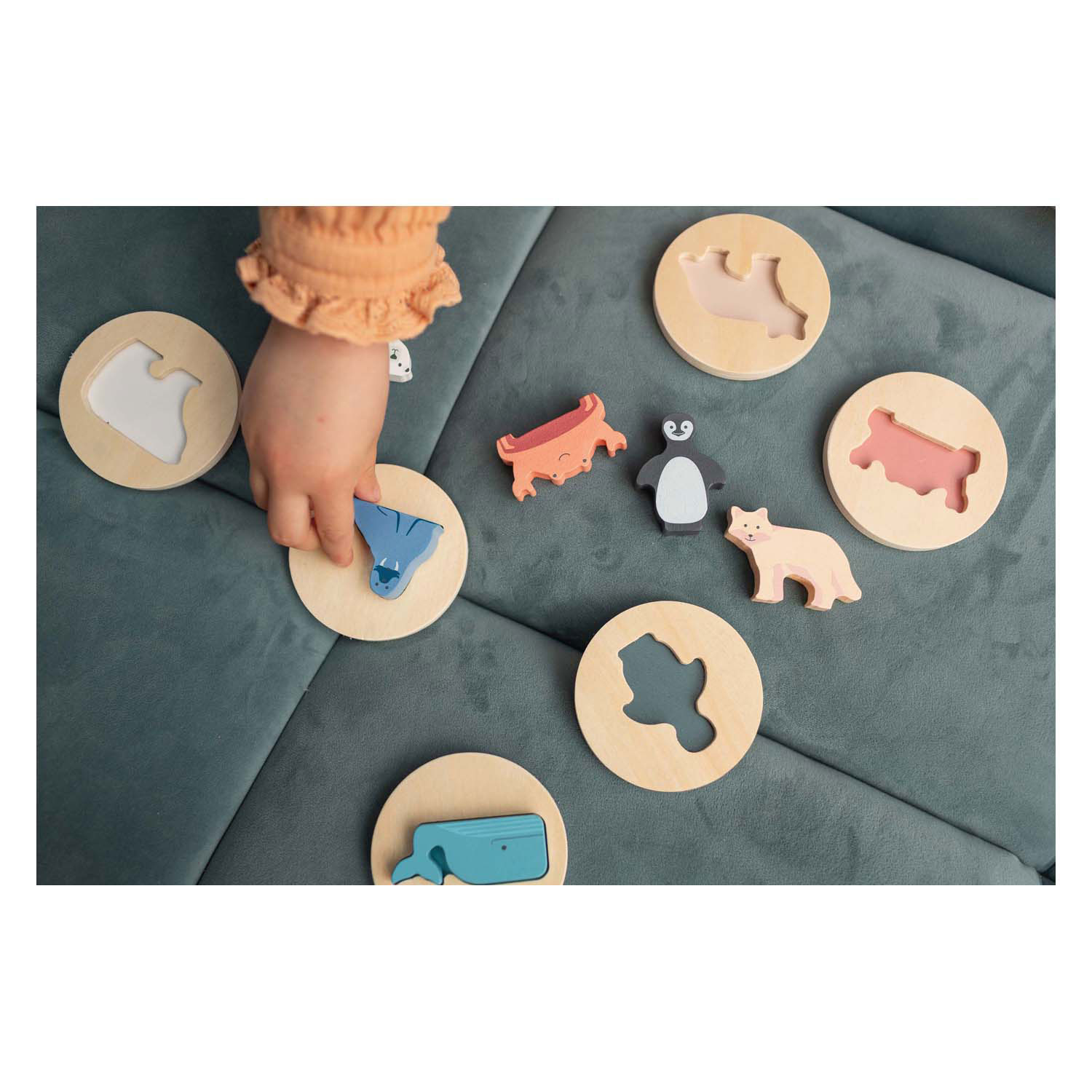 BS Toys Houten Vormenpuzzel, 6st.