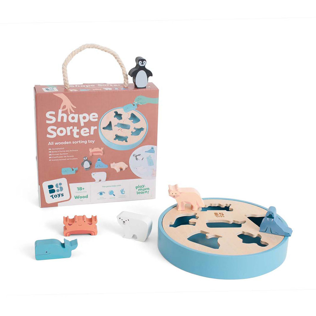 BS Toys Houten Vormenstoof, 6dlg.