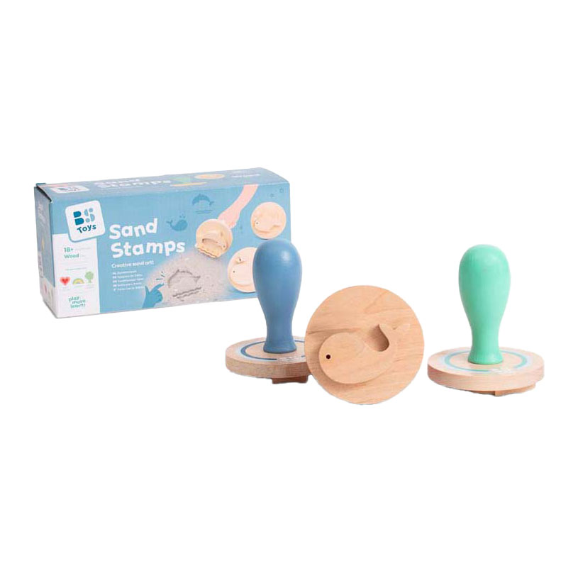Tampons de sable en bois BS Toys , 3 pièces.