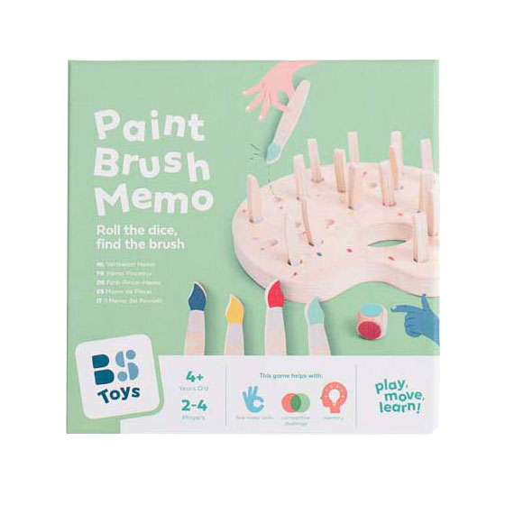 Pinceau en bois BS Toys Mémo