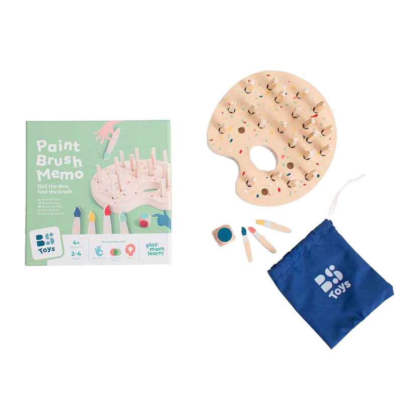 Pinceau en bois BS Toys Mémo
