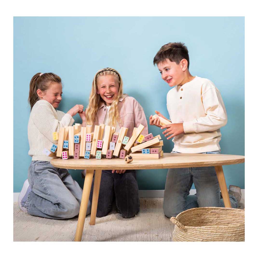 Tour de chiffres géante en bois BS Toys - 46 pièces.