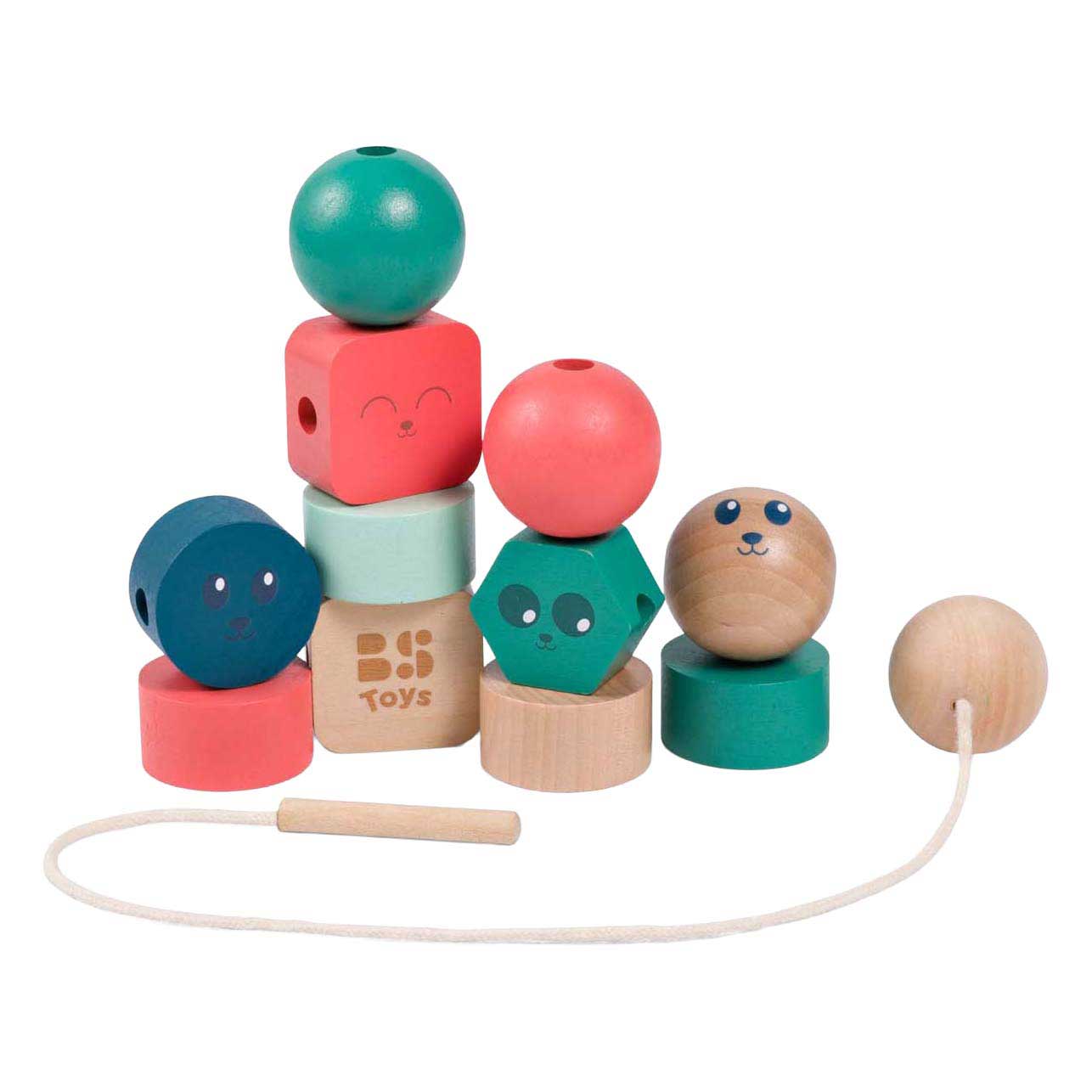 BS Toys Holzperlen Junior - 13 Stück.