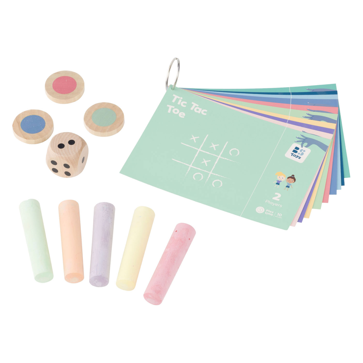 BS Toys Actieve Krijtspelletjes - 10dlg.