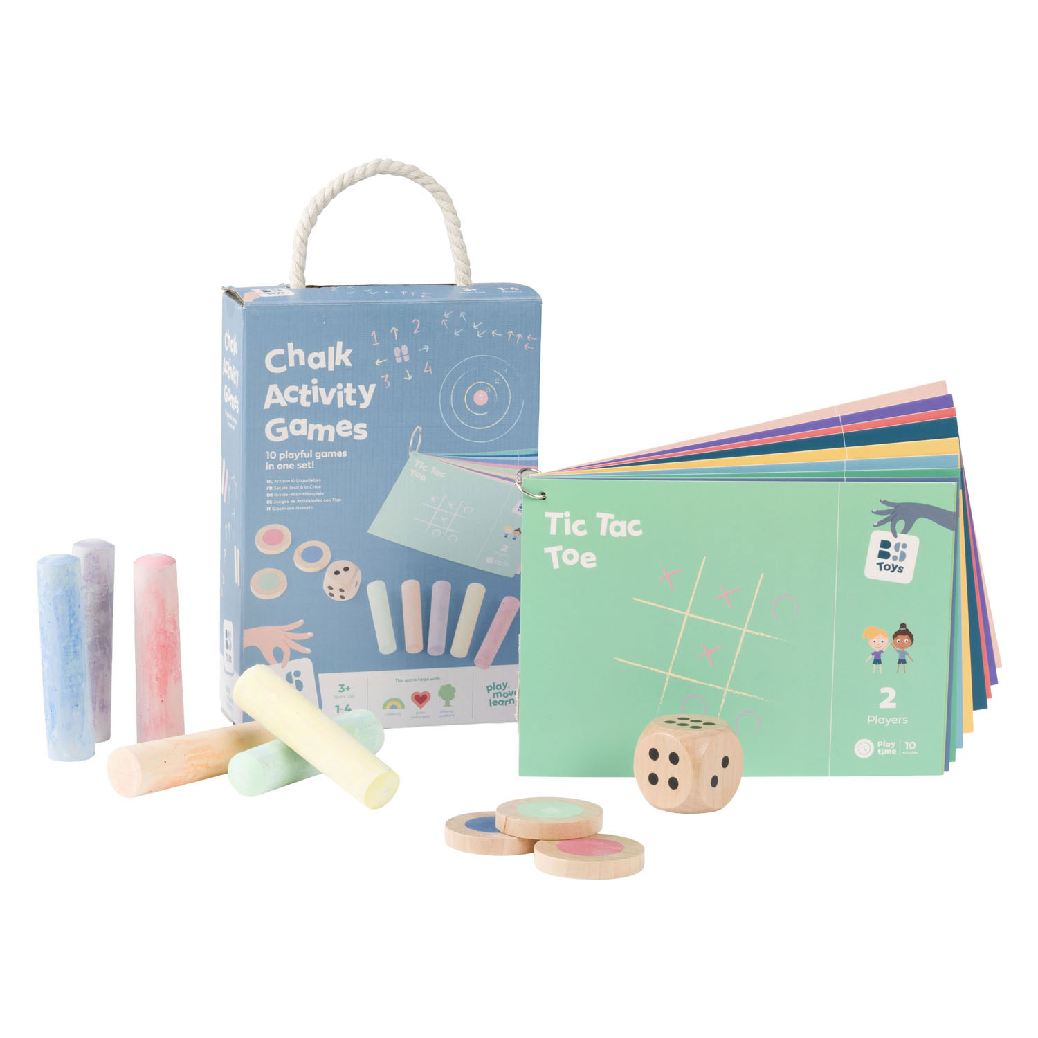 BS Toys Actieve Krijtspelletjes - 10dlg.