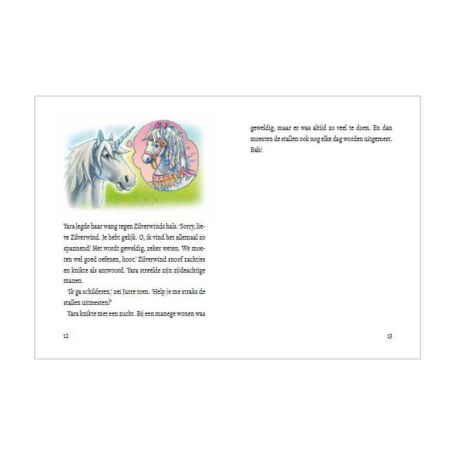 Zilverwind de witte eenhoorn. De wilde paarden