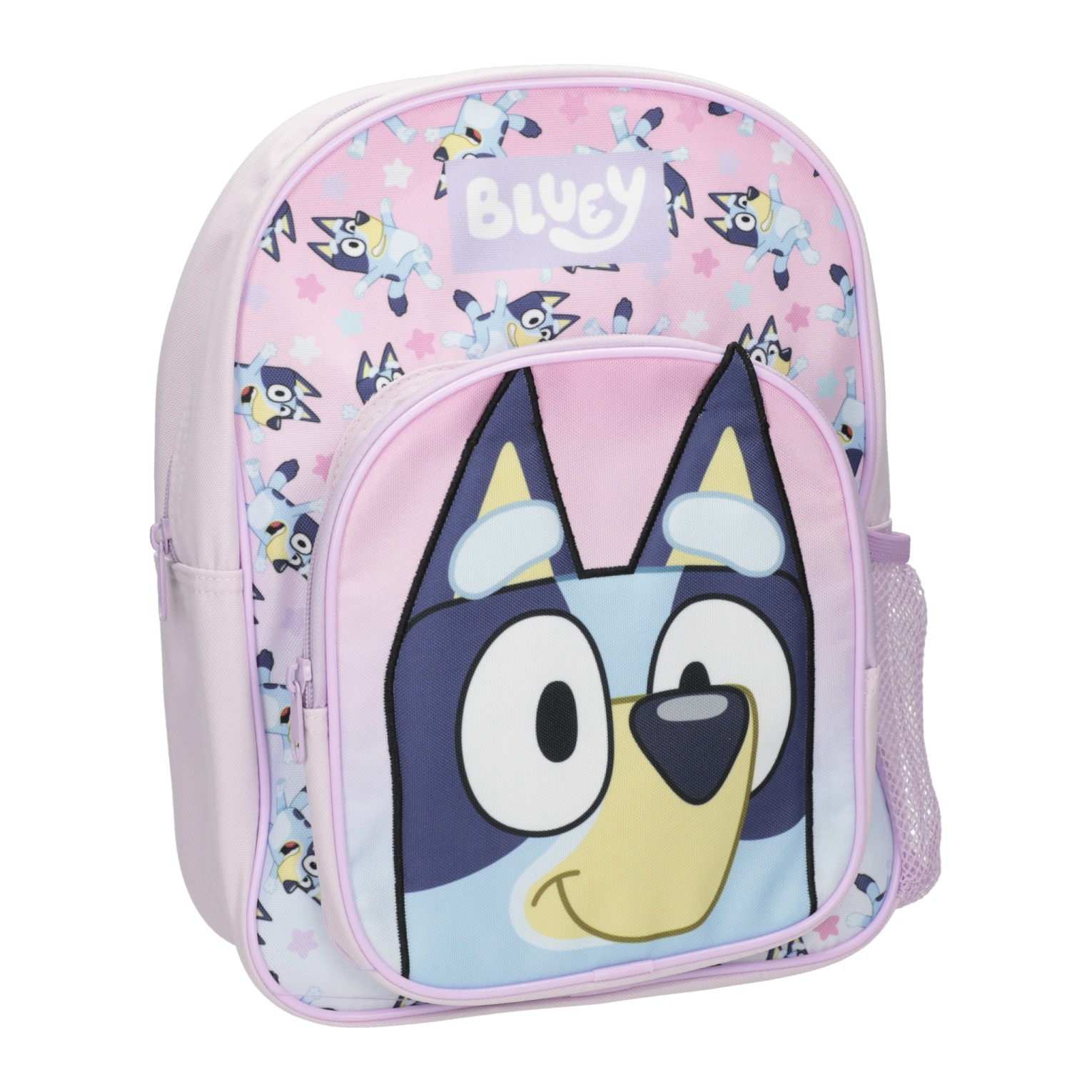 Rucksack mit Fronttasche Bluey Stars Pink