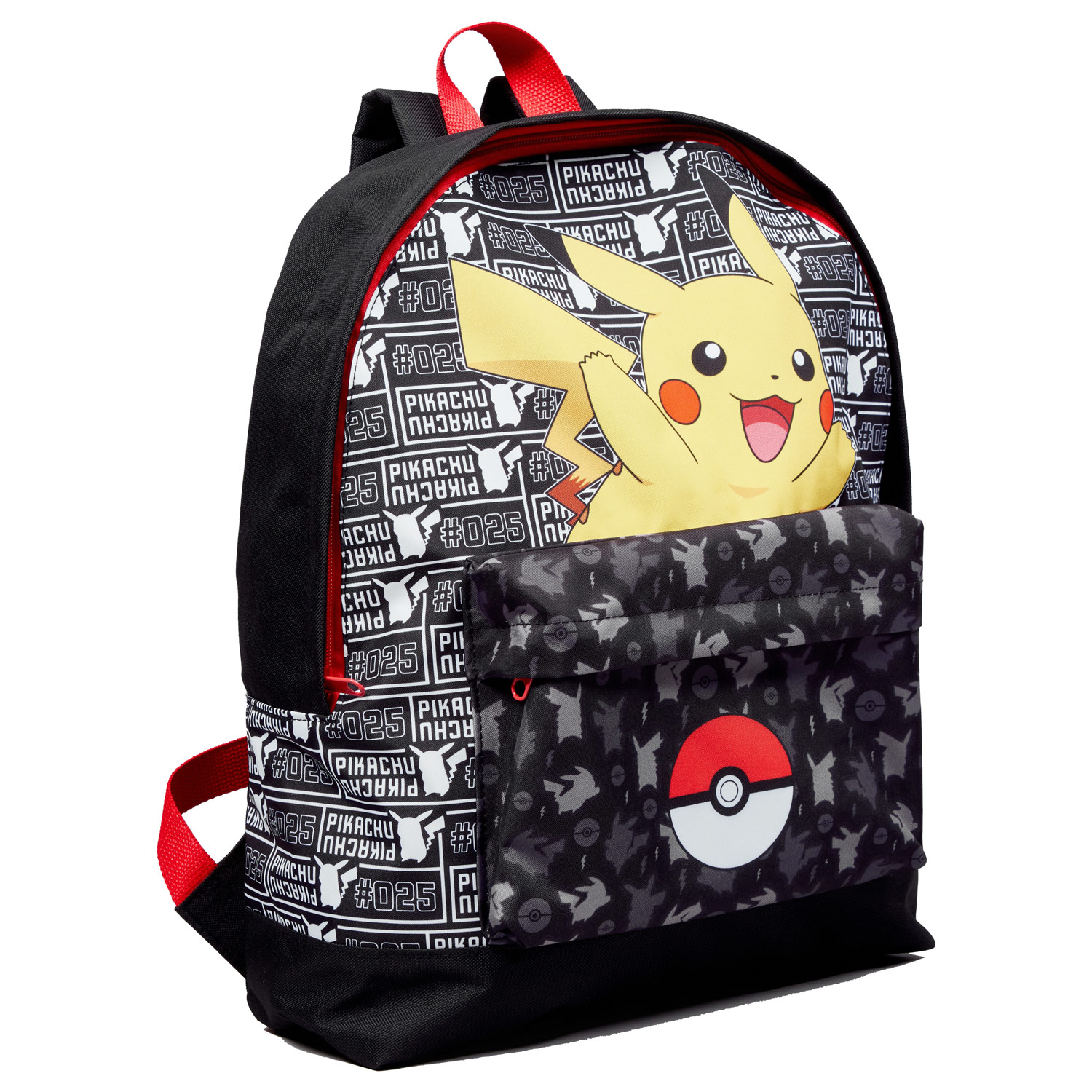 Rucksack mit Vordertasche Pokémon Pokeball Pikachu