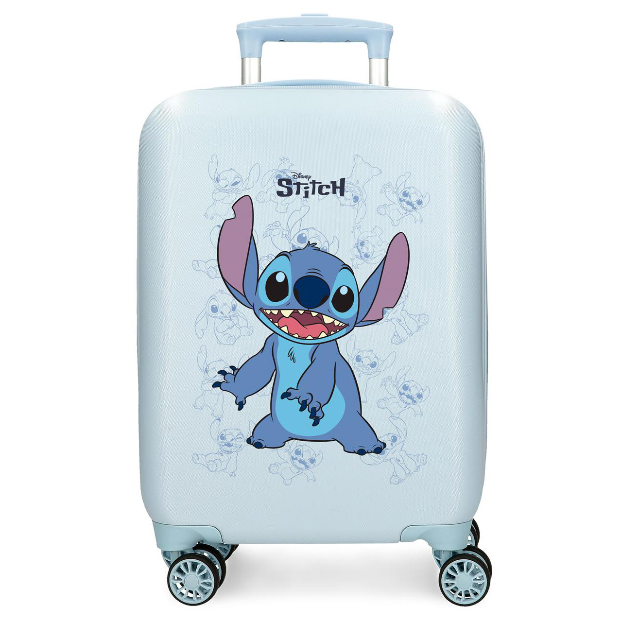 Valise trolley Happy Stitch Bleu, 50cm