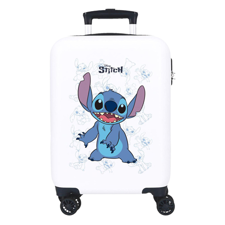 Trolley-Koffer Happy Stitch Weiß, 50cm