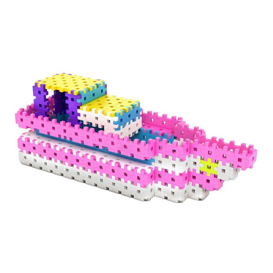 Meli Basic Roze Bouwblokken, 1000dlg.