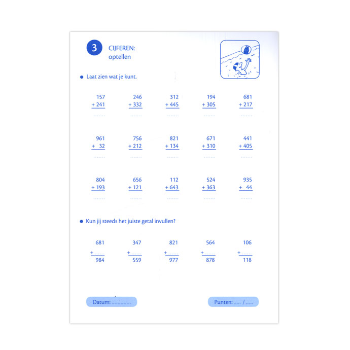 Vakantie oefenblaadjes  herhalingsoefeningen taal en rekenen
