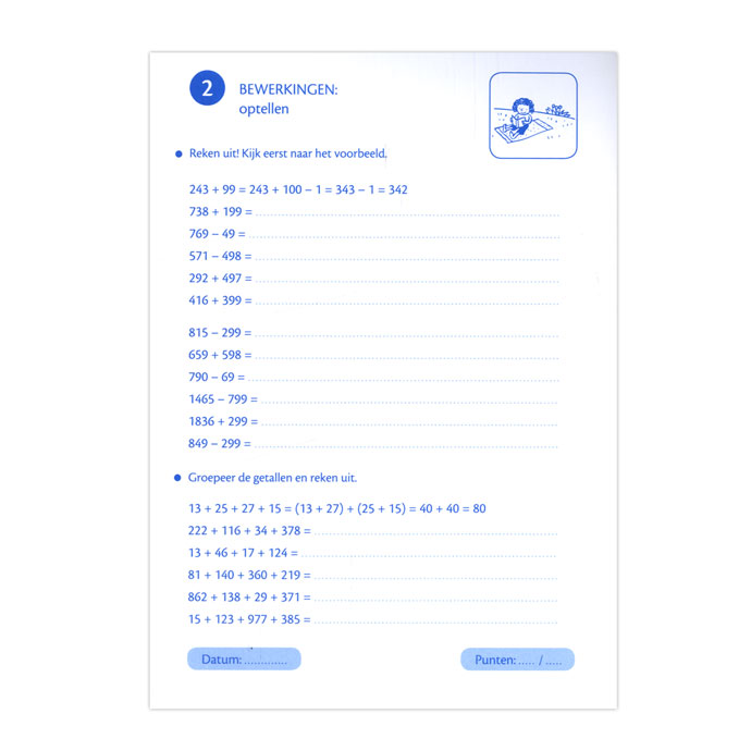 Vakantie oefenblaadjes  herhalingsoefeningen taal en rekenen
