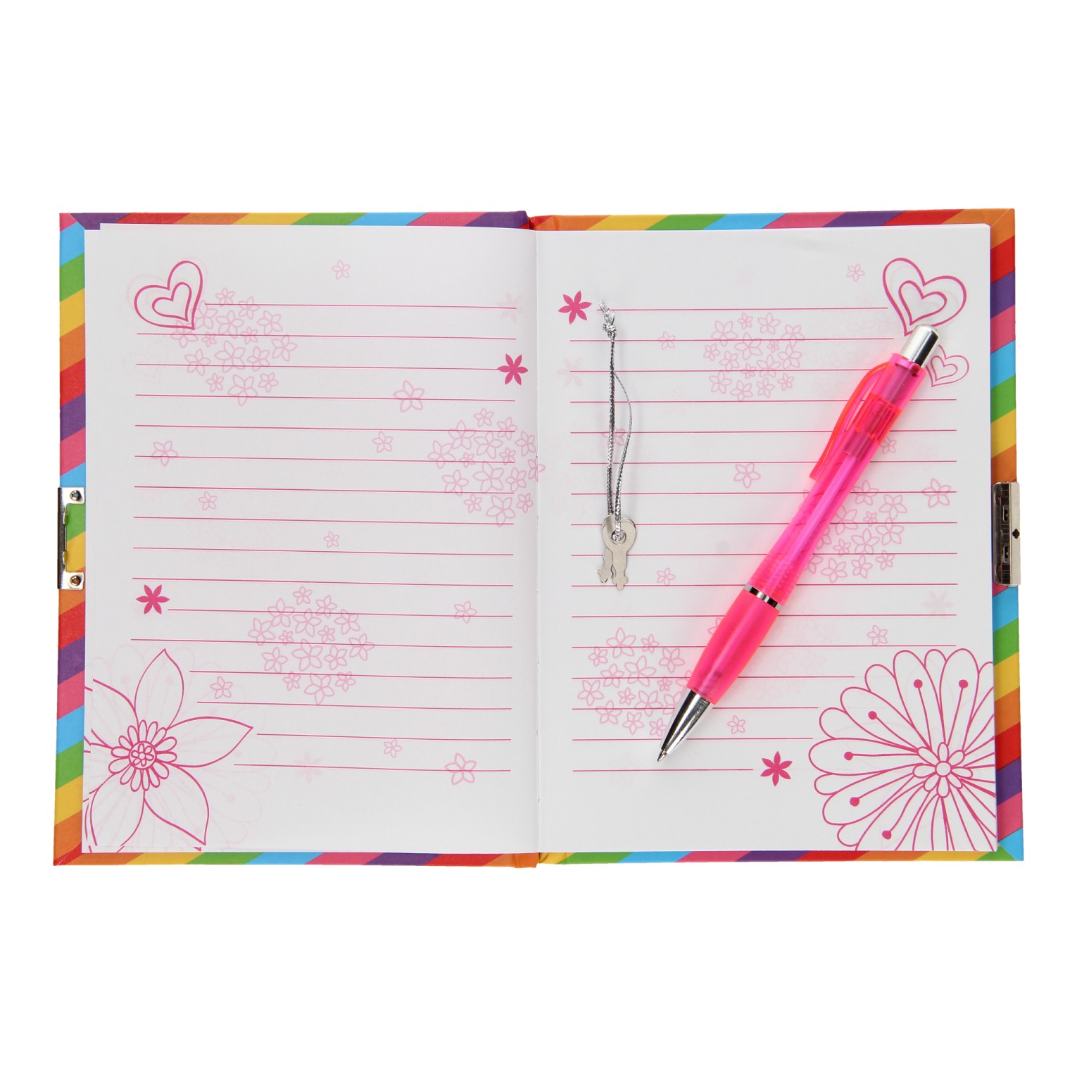 Eenhoorn dagboek met slot & pen