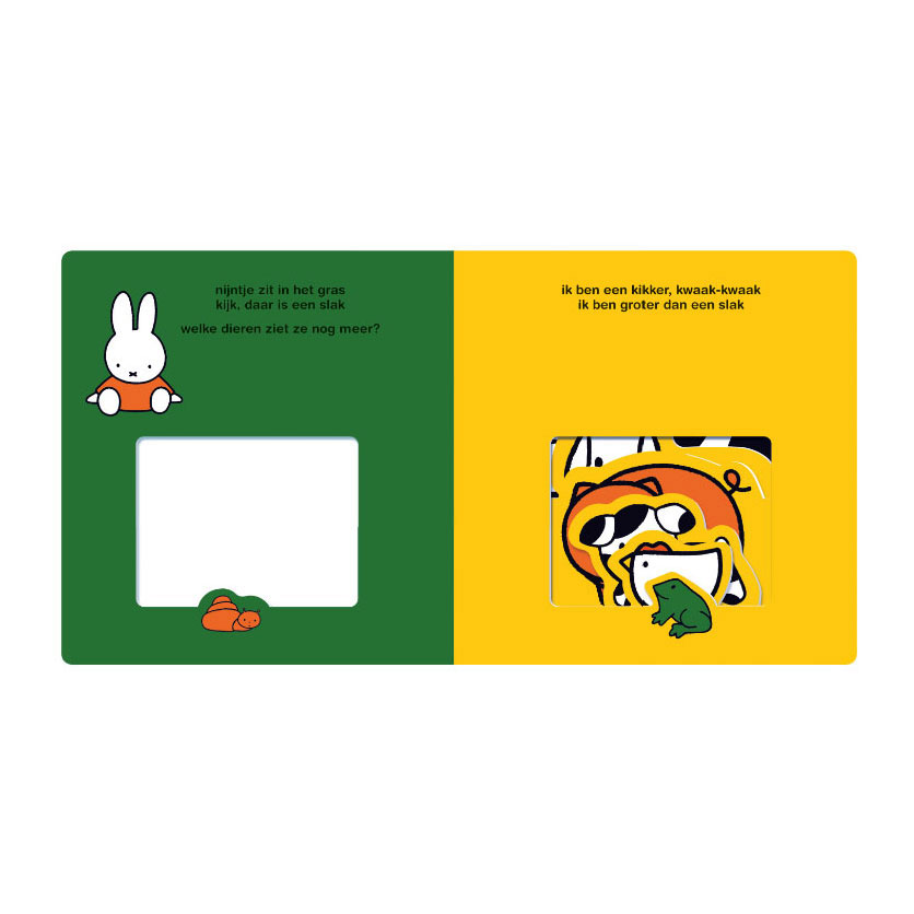 nijntje doorkijkboek, dieren klein en groot