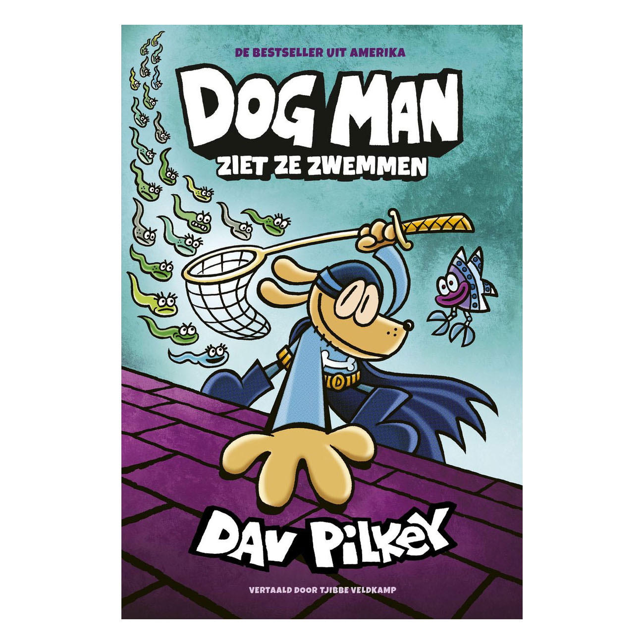 Dog Man ziet ze zwemmen