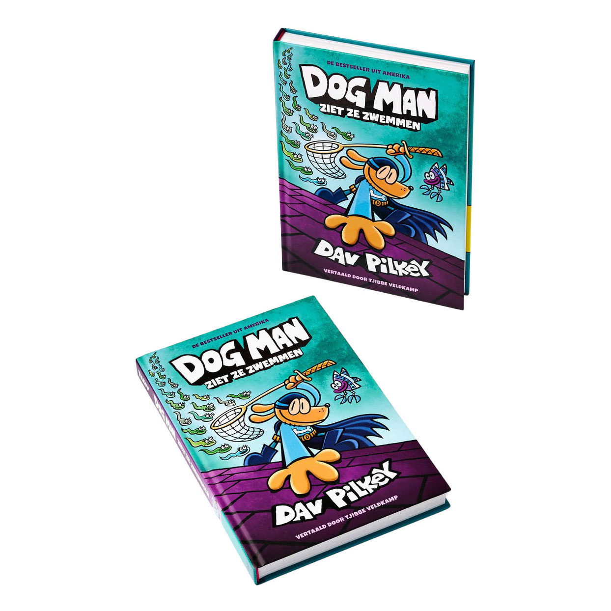 Dog Man ziet ze zwemmen