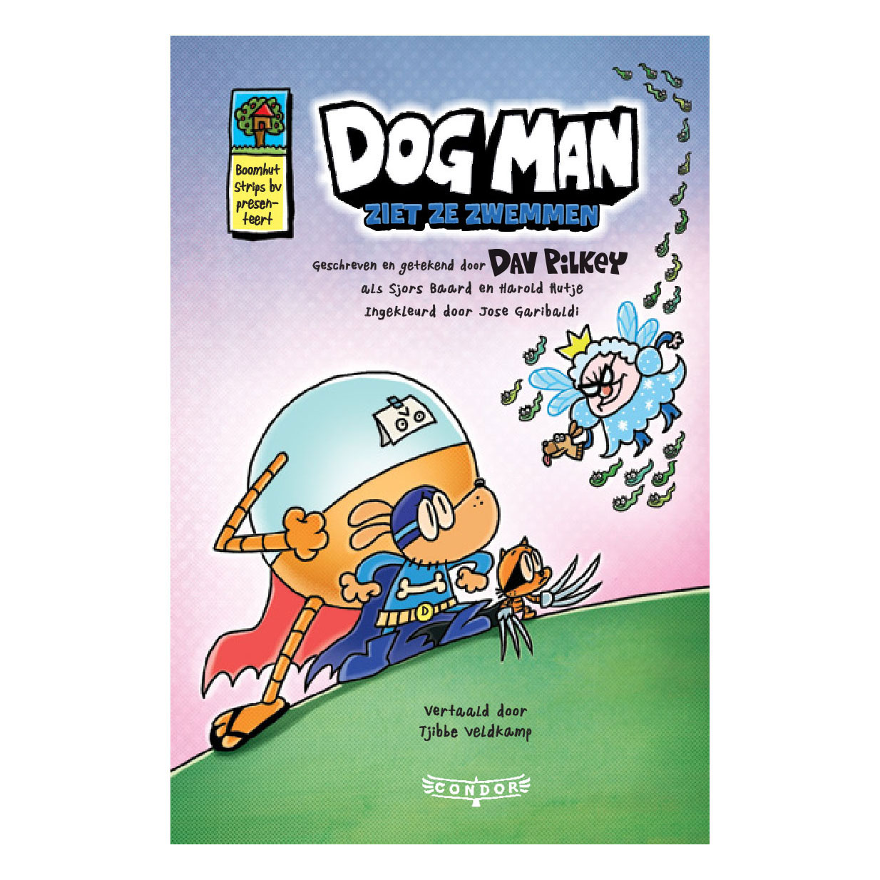 Dog Man ziet ze zwemmen