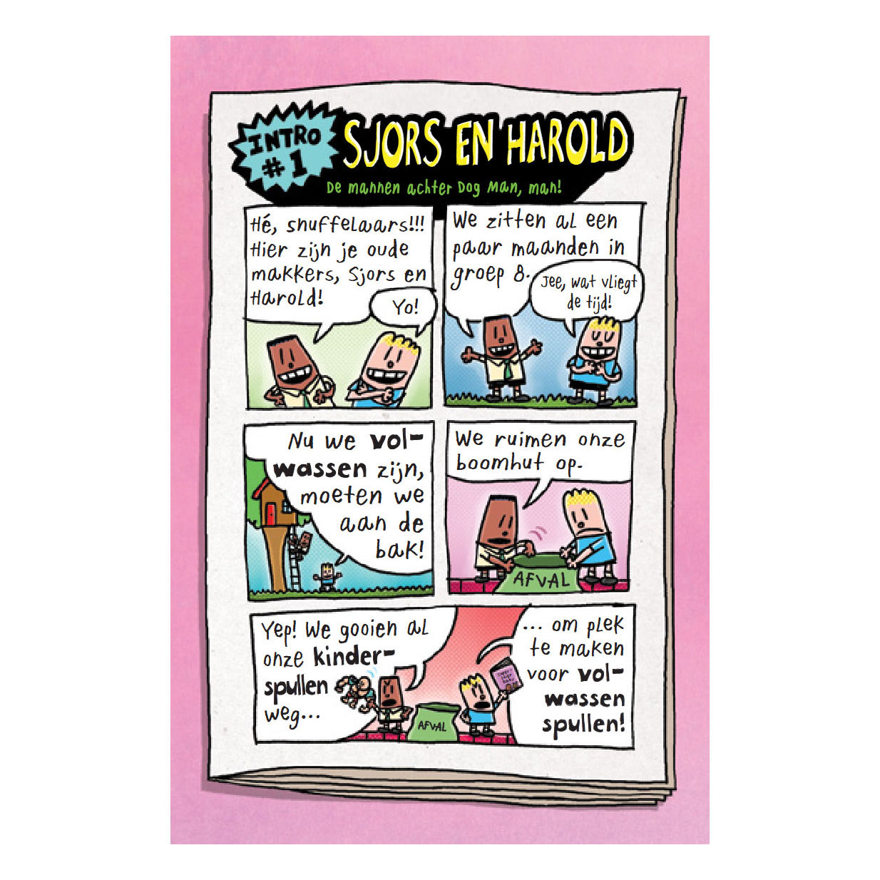 Dog Man ziet ze zwemmen