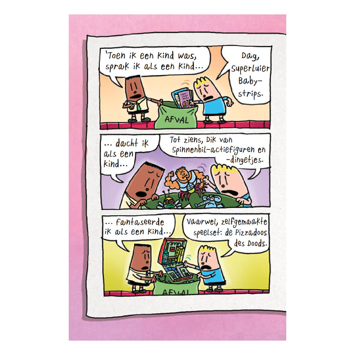 Dog Man ziet ze zwemmen