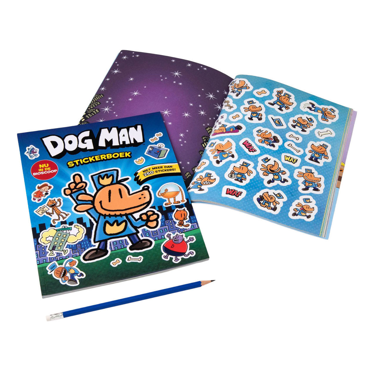 Dog Man Stickerboek