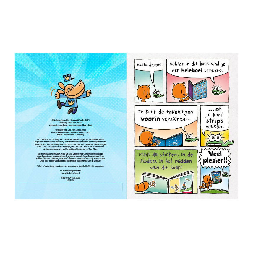 Dog Man Stickerboek