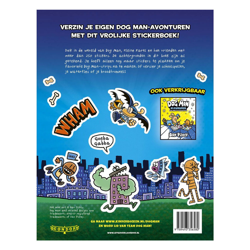 Dog Man Stickerboek