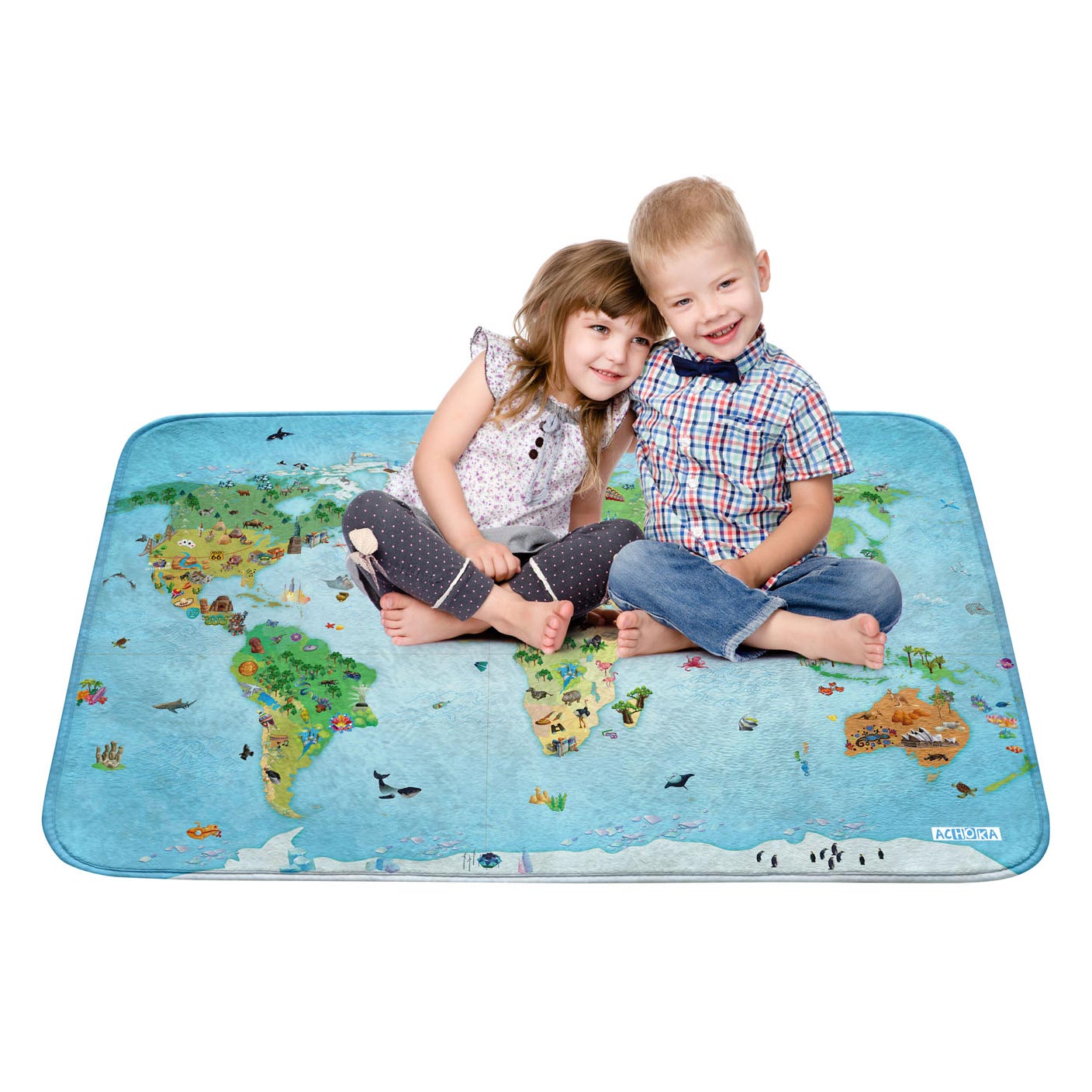 Spielmatte „Around the World“, 100x150cm