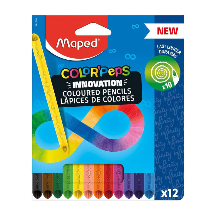 Kleurpotlood Maped Color Peps Infinity set 12 kleuren