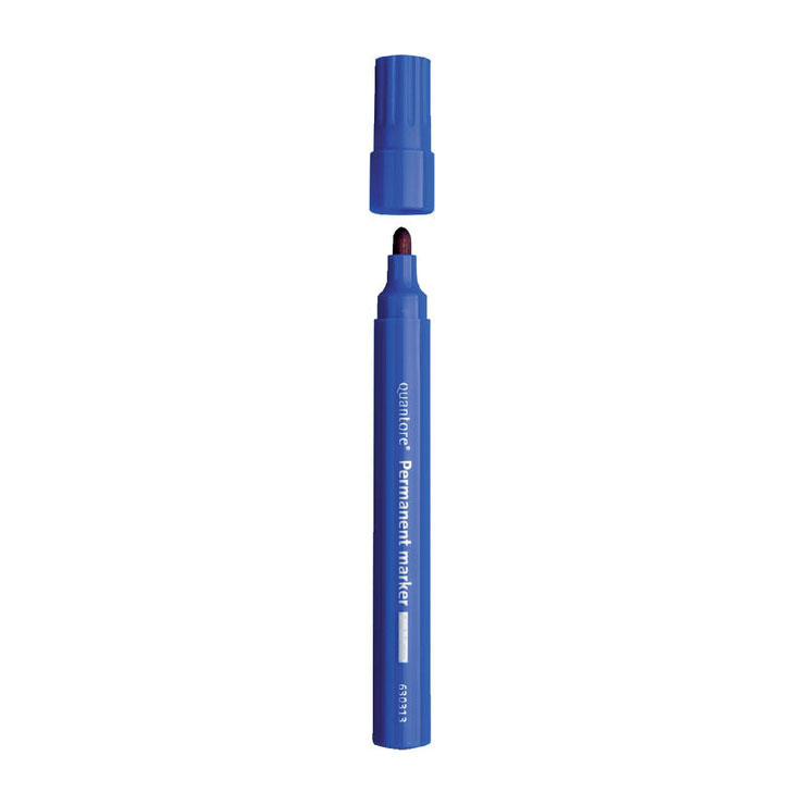 Marqueur permanent rond Quantore 1-1,5 mm bleu