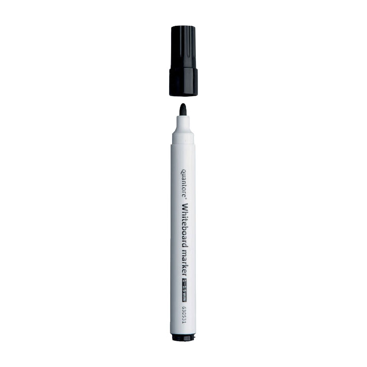 Whiteboardmarker Quantore rond 1-1.5mm zwart