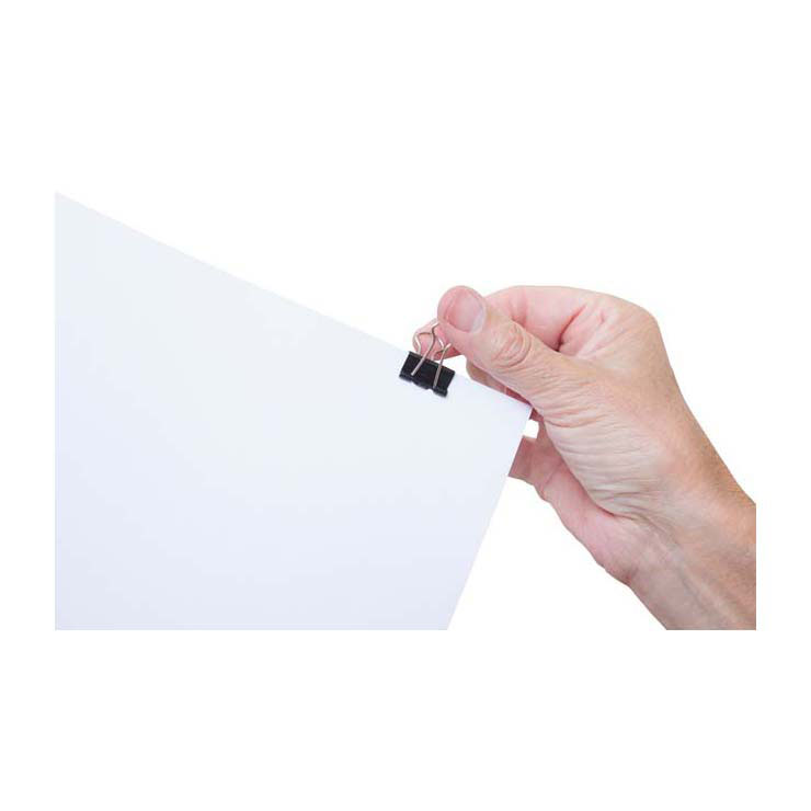 Papierklem MAUL Zwart, 12st.