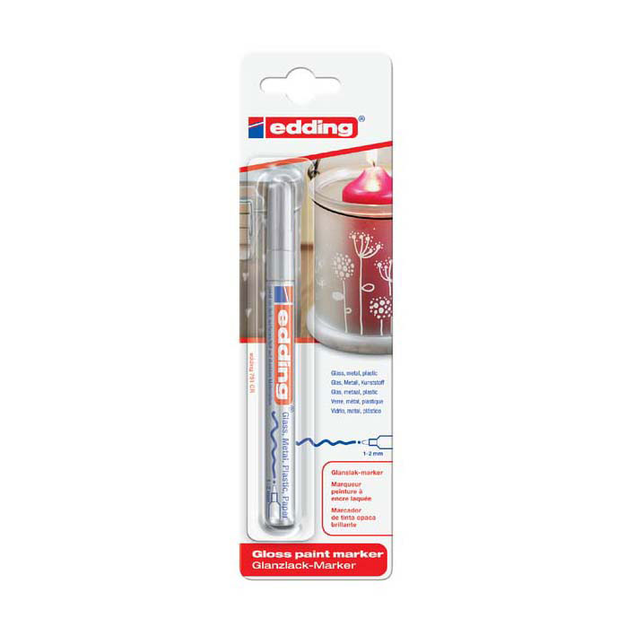 Viltstift Edding Lakmarker Zilver