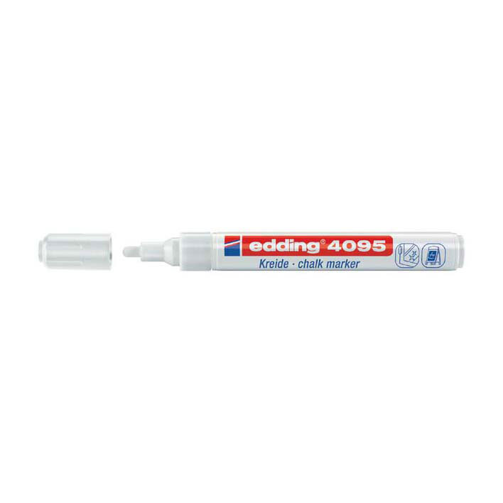 Krijtstift Edding Wit, 2st.