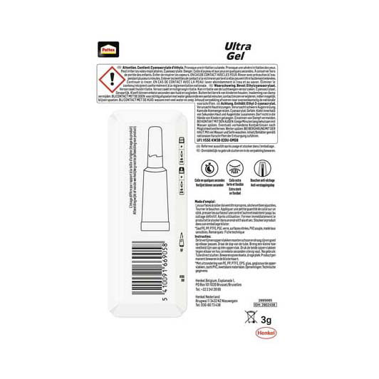 Secondelijm Pattex Ultra GEL