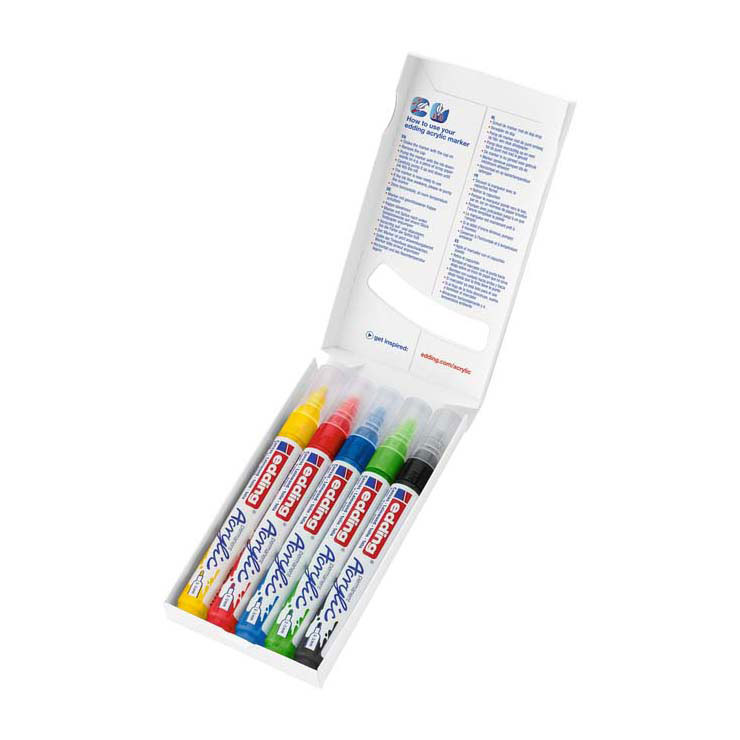 Acrylmarker Edding Basis, 5st.