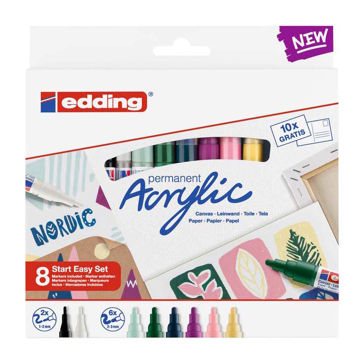 Acrylmarker Edding Starterskit