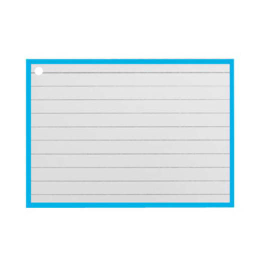 Flashcards A7 Blauw incl. clipring 50 Vellen