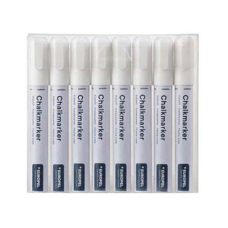 Krijtstift Europel Wit, 8st.