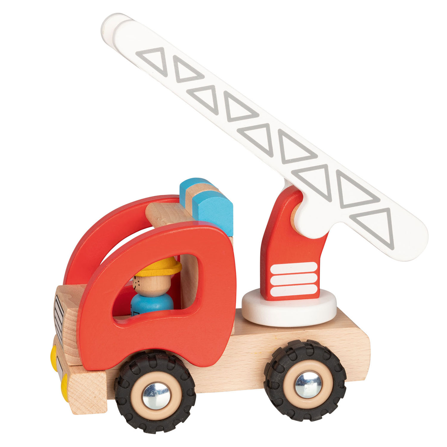 Camion échelle en bois pour pompiers Goki