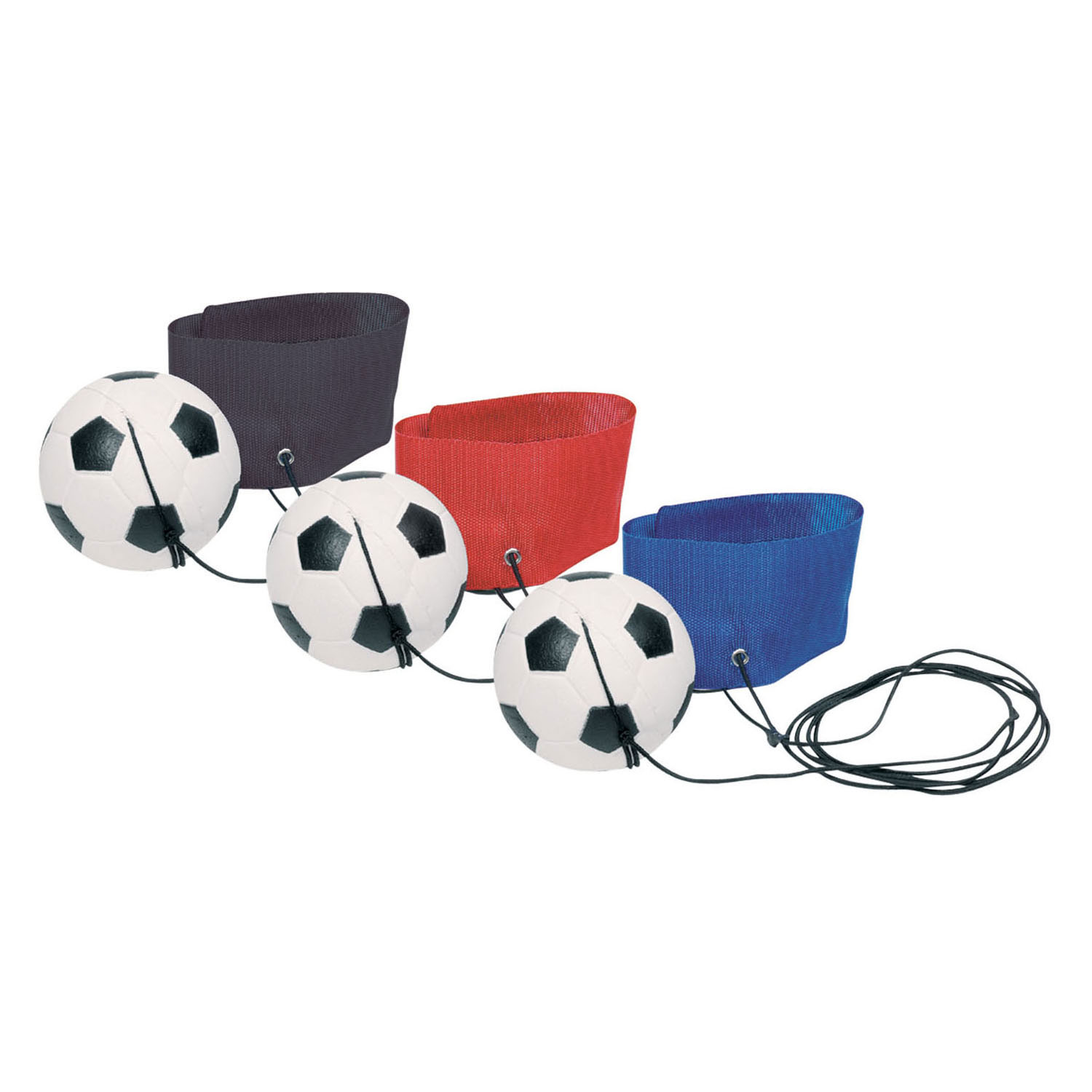 Goki Mini Voetbal met Koord aan Polsband, 6,5cm