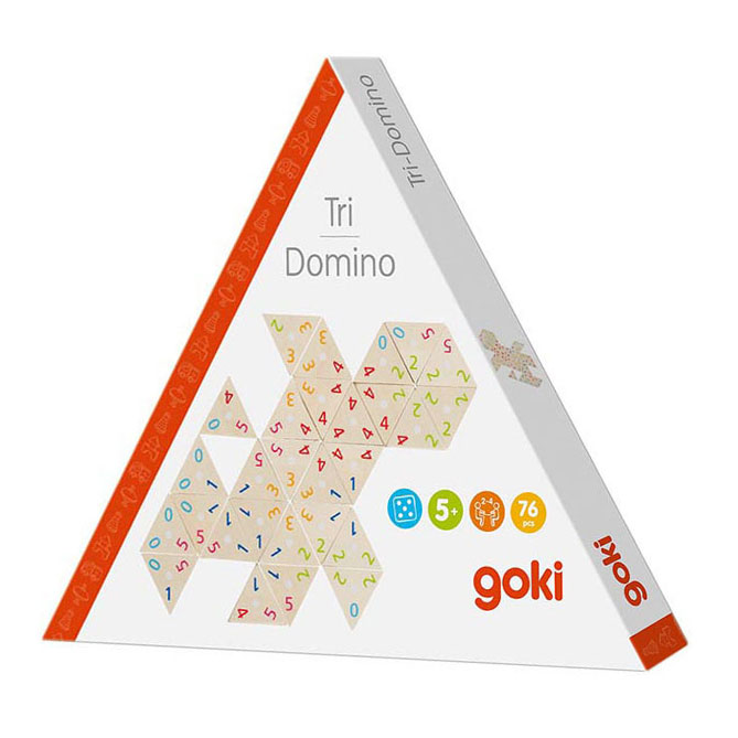 Goki Tri-Domino-Spiel aus Holz