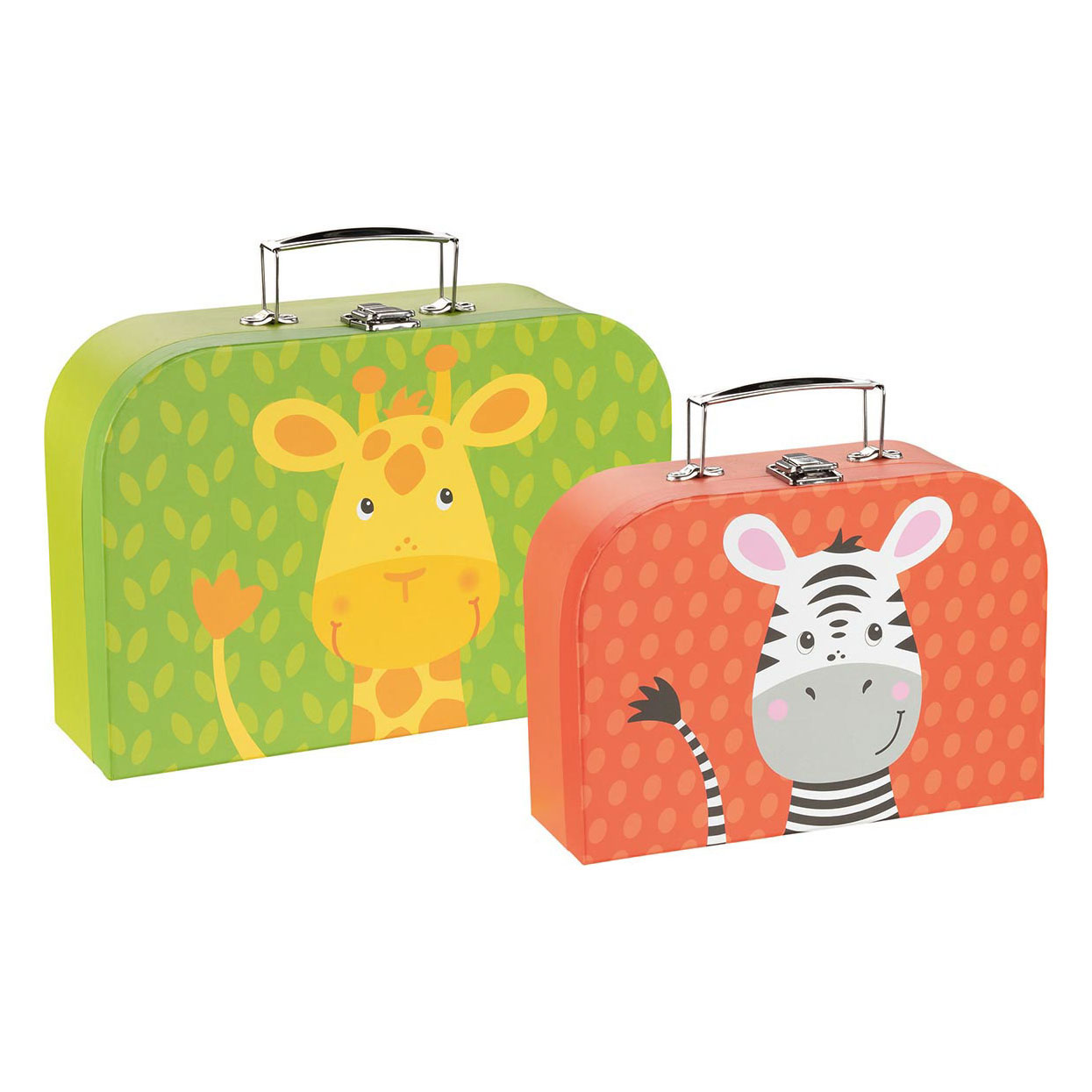 Goki Ensemble de valises pour enfants Girafe et Zèbre, 2 pcs.