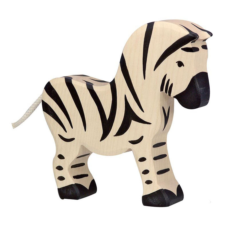 Holztiger Zebra aus Holz