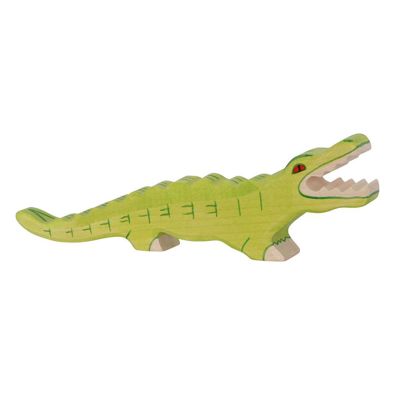 Crocodile en bois Holztiger