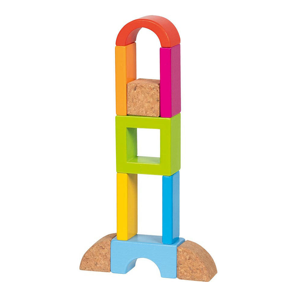 Goki Blocs de Construction en Bois Couleur, 41 pcs.