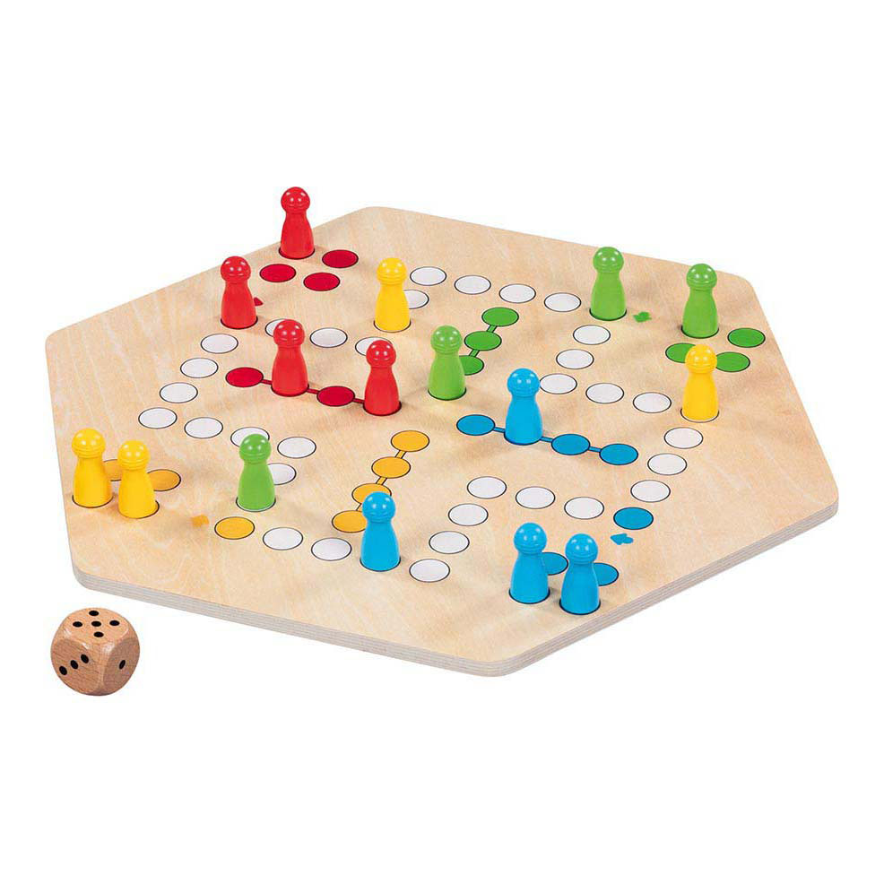 Jeu de Ludo en bois Goki 6 joueurs