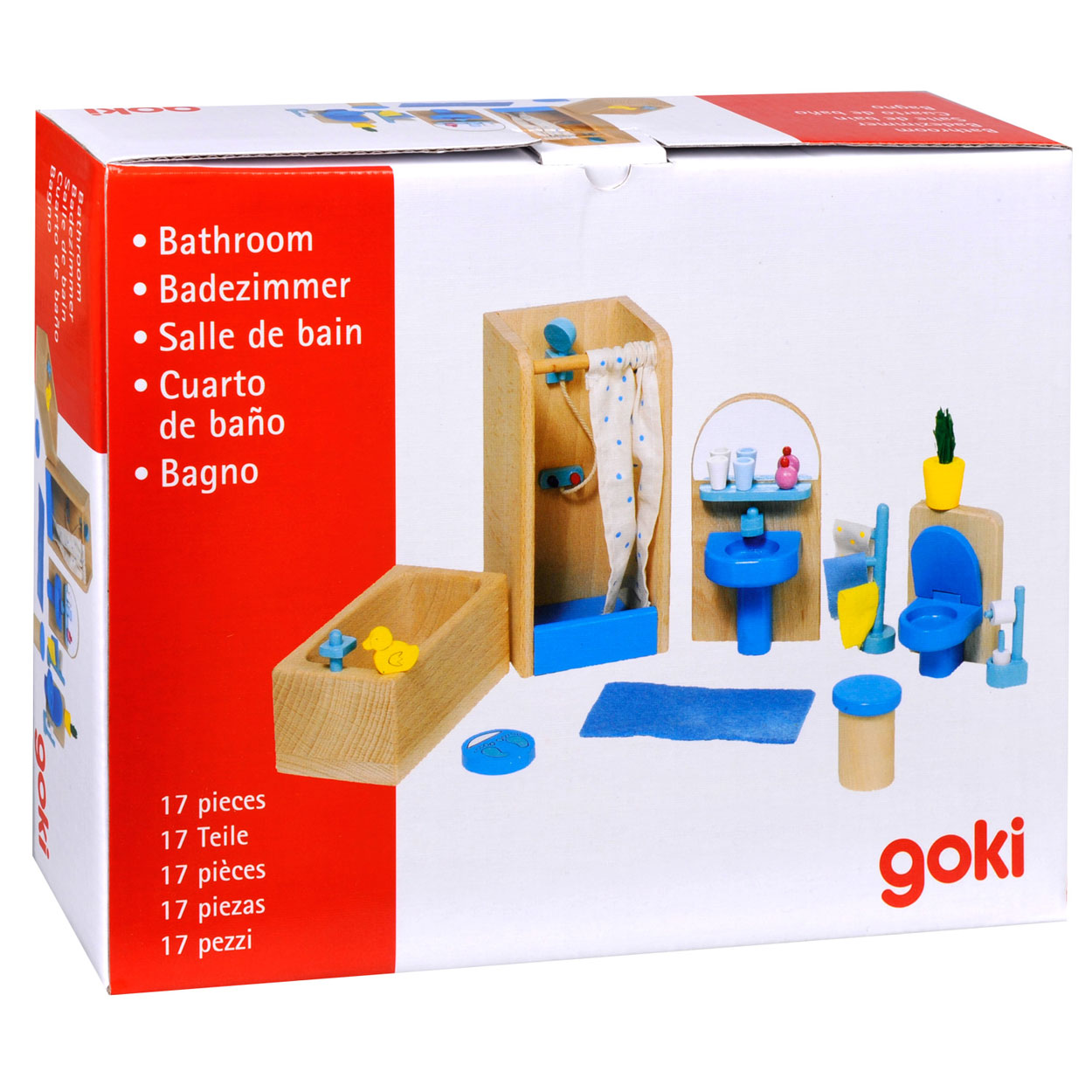 Goki Puppenhausmöbel Badezimmer