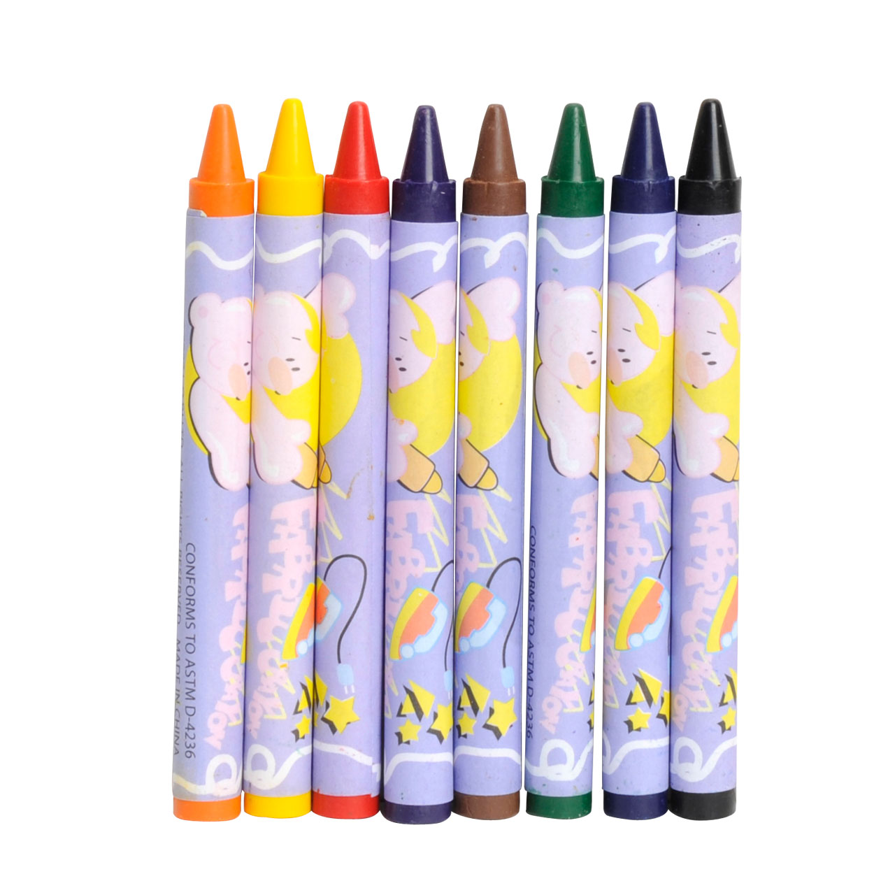 Crayon de cire Goki pour textiles, 8 pcs.