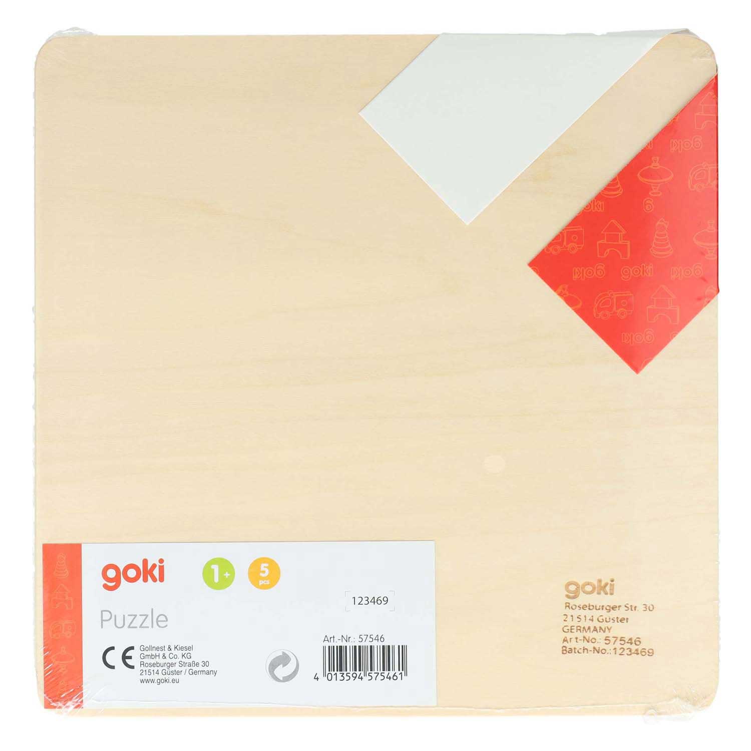 Goki Houten Noppenpuzzel Boerderij